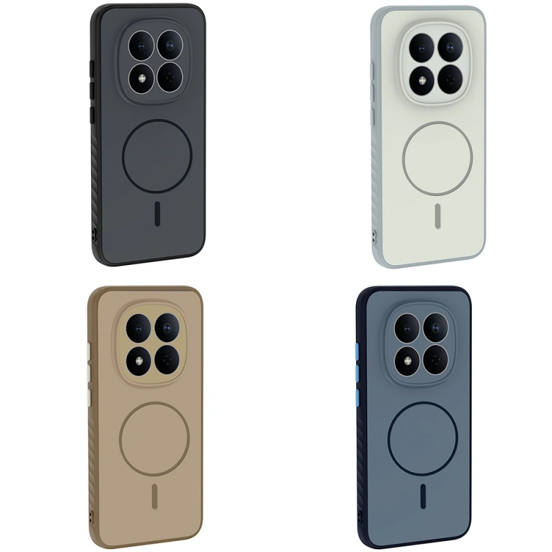 Xiaomi Redmi Note 15 Pro 4G Kılıf M-safe Şarj Özellikli Zore Tea Kapak