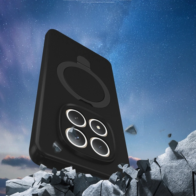 Xiaomi Redmi Note 15 Pro Plus Kılıf M-safe Şarj Özellikli Standlı Zore Samara Kapak