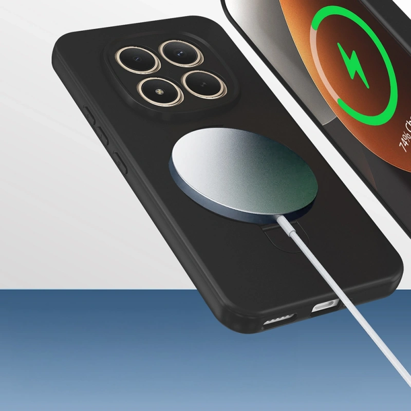 Xiaomi Redmi Note 15 Pro Plus Kılıf M-safe Şarj Özellikli Standlı Zore Samara Kapak