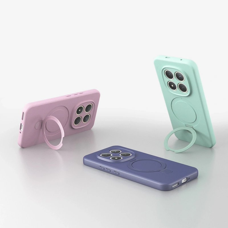 Xiaomi Redmi Note 15 Pro Plus Kılıf M-safe Şarj Özellikli Standlı Zore Samara Kapak