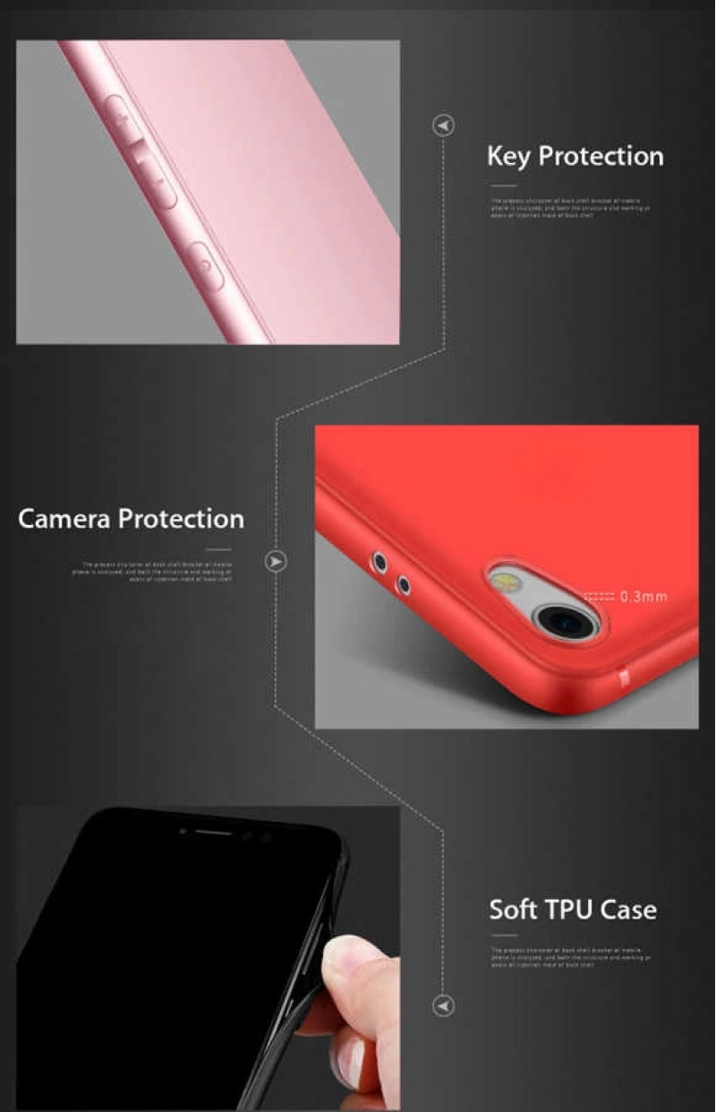 Xiaomi Redmi Note 5A Kılıf Zore İmax Silikon Kamera Korumalı