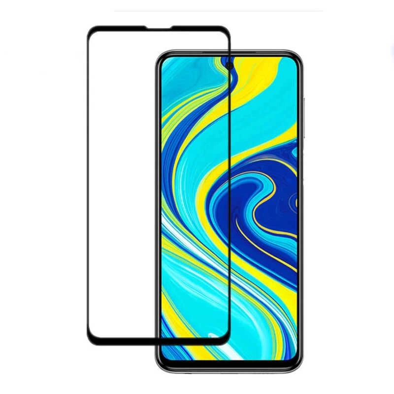 More TR Xiaomi Redmi Note 9 Pro Zore Kenarları Kırılmaya Dayanıklı Cam Ekran Koruyucu