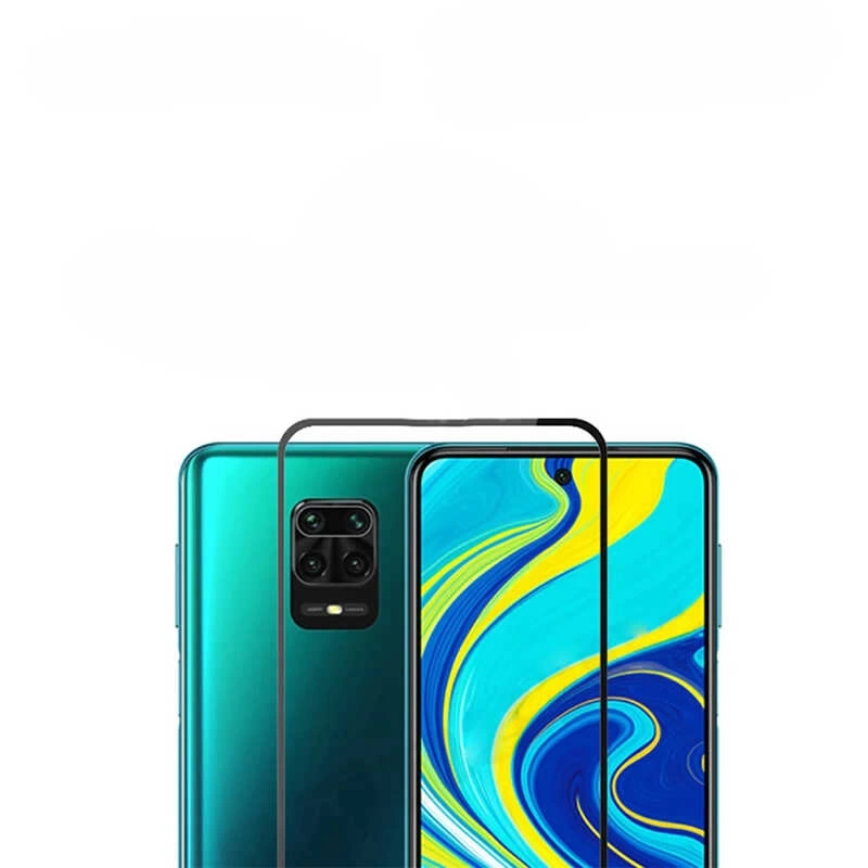 Xiaomi Redmi Note 9 Pro Zore Kenarları Kırılmaya Dayanıklı Cam Ekran Koruyucu