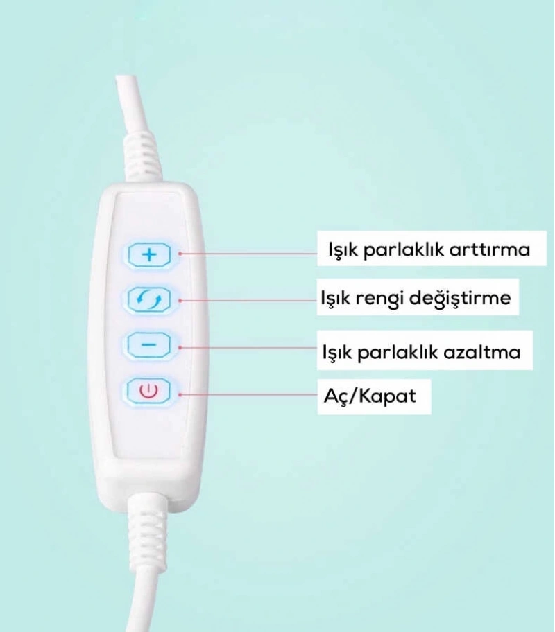 Zore 3 in 1 Işıklı Telefon Tutucu Ring Light