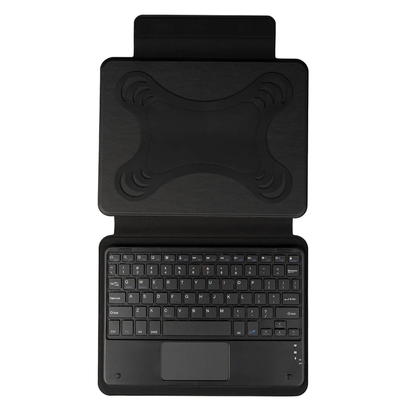 Zore Border Keyboard 10-11 inç Universal Bluetooh Bağlantılı Standlı Klavyeli Tablet Kılıfı