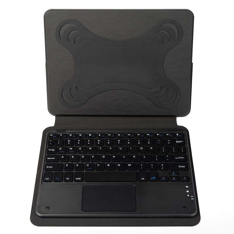 Zore Border Keyboard 10-11 inç Universal Bluetooh Bağlantılı Standlı Klavyeli Tablet Kılıfı