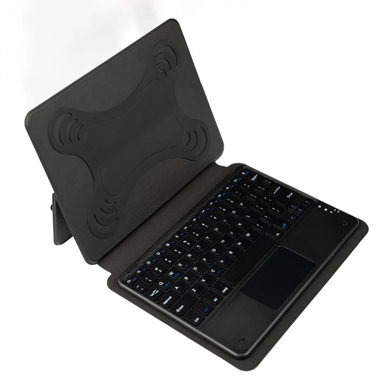 Zore Border Keyboard 13 inç Universal Bluetooh Bağlantılı Standlı Klavyeli Tablet Kılıfı