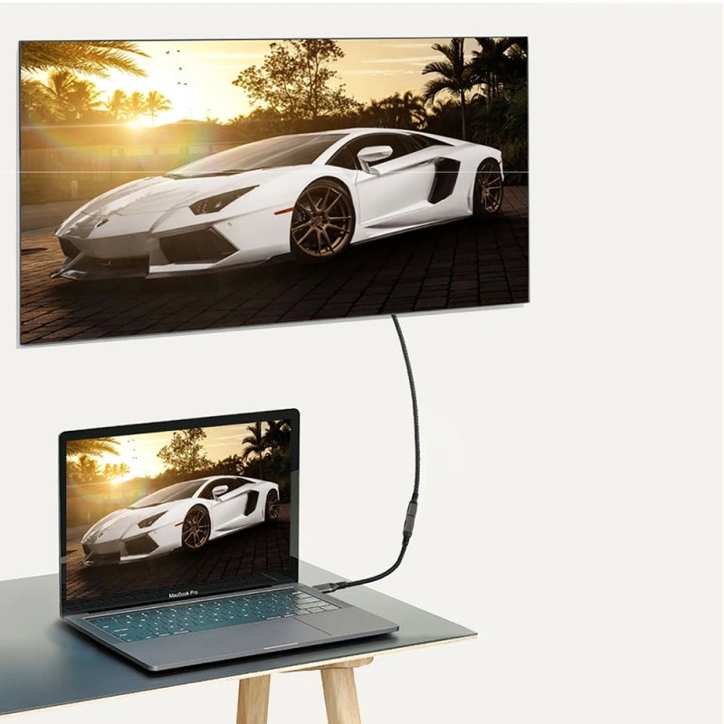 Zore Extension USB3.2 Type-C PD Uzatma Kablosu 100W 20Gbps 4K@60Hz 2 Metre