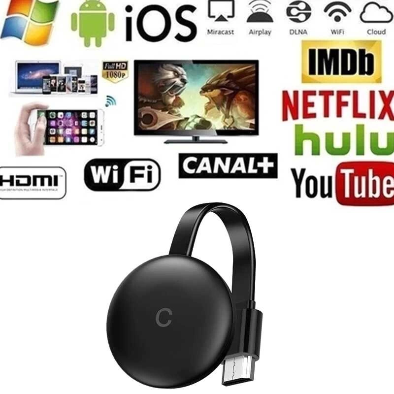 More TR Zore G12 Chromecast Kablosuz HDMI Ses ve Görüntü Aktarıcı