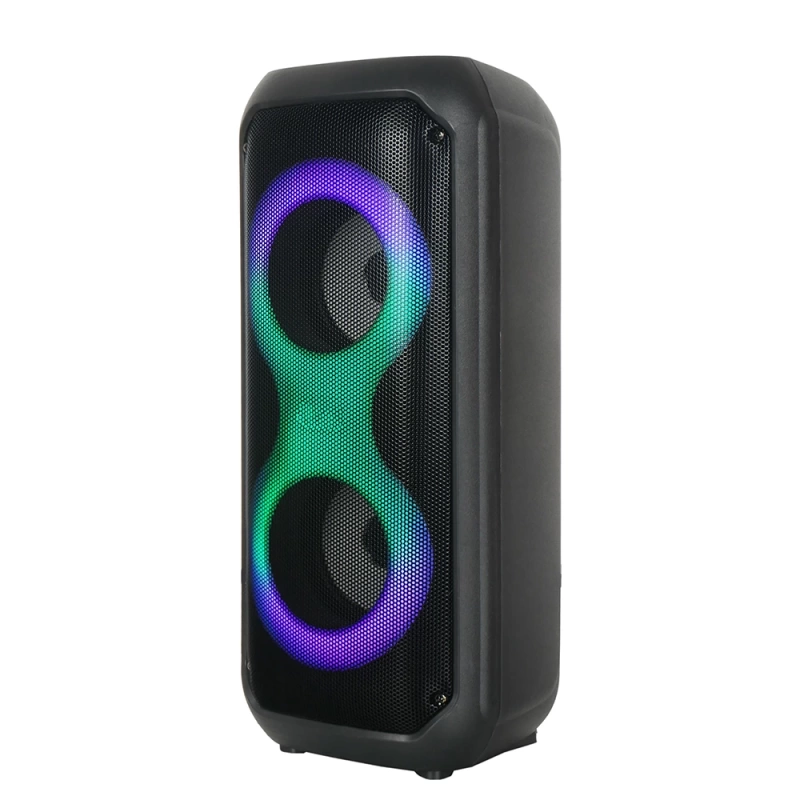 Zore GD-2413 FM Radyolu RGB TWS Çift 4 inç Stereo Bass Kablosuz Hoparlör