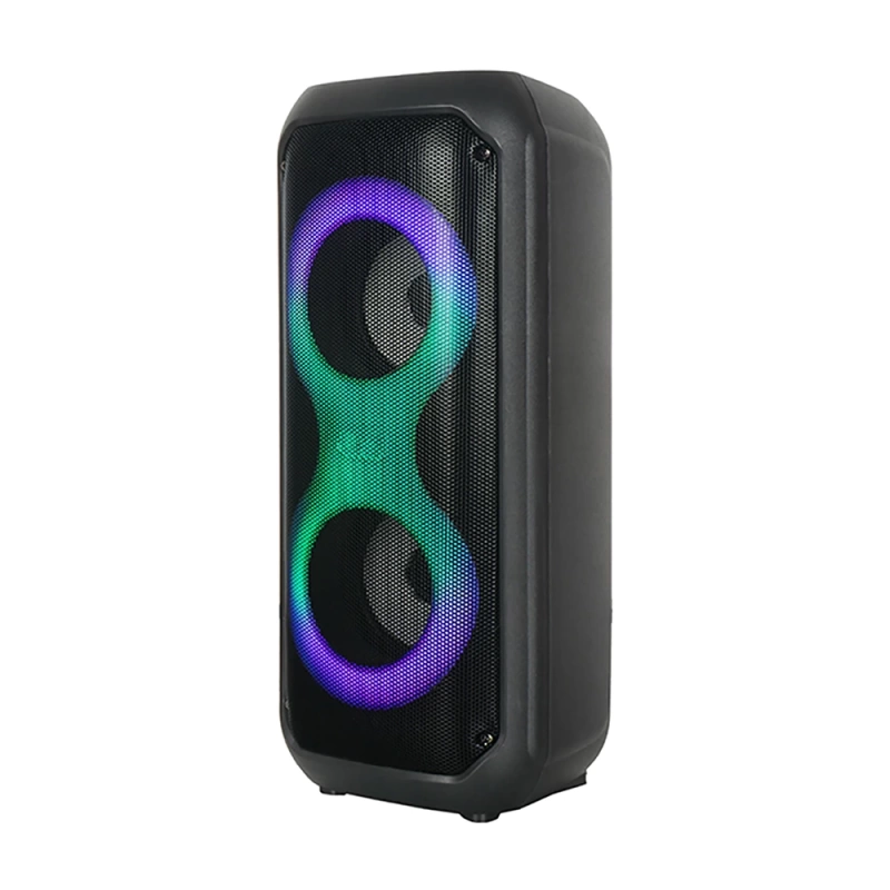 Zore GD-2413 FM Radyolu RGB TWS Çift 4 inç Stereo Bass Kablosuz Hoparlör