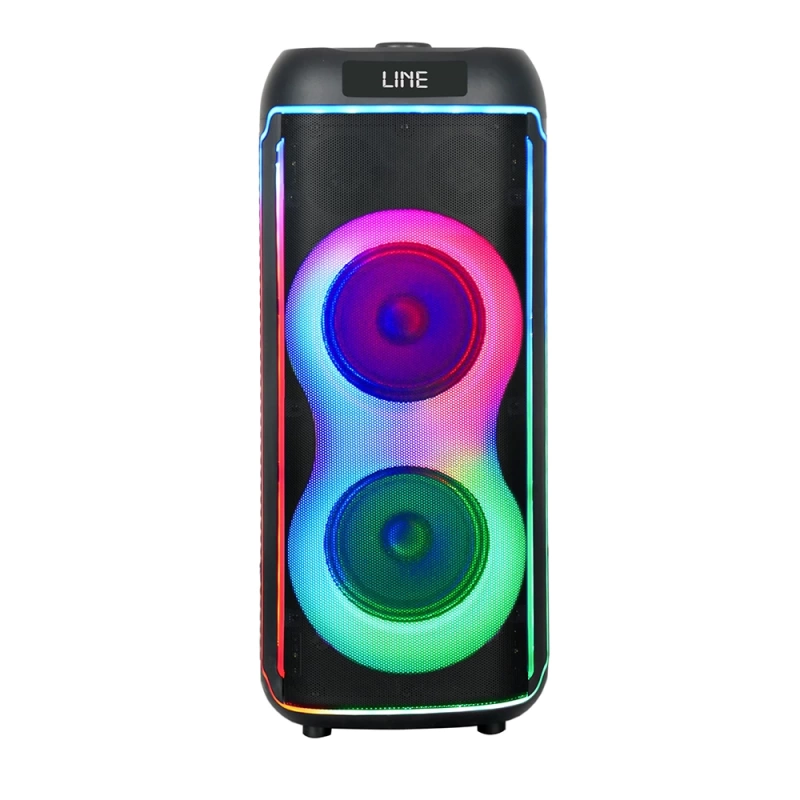 Zore GD-2606 Dijital LED Göstergeli FM Radyolu Mikrofonlu RGB TWS Çift 6.5 inç Stereo Bass Kablosuz Karaoke Hoparlör