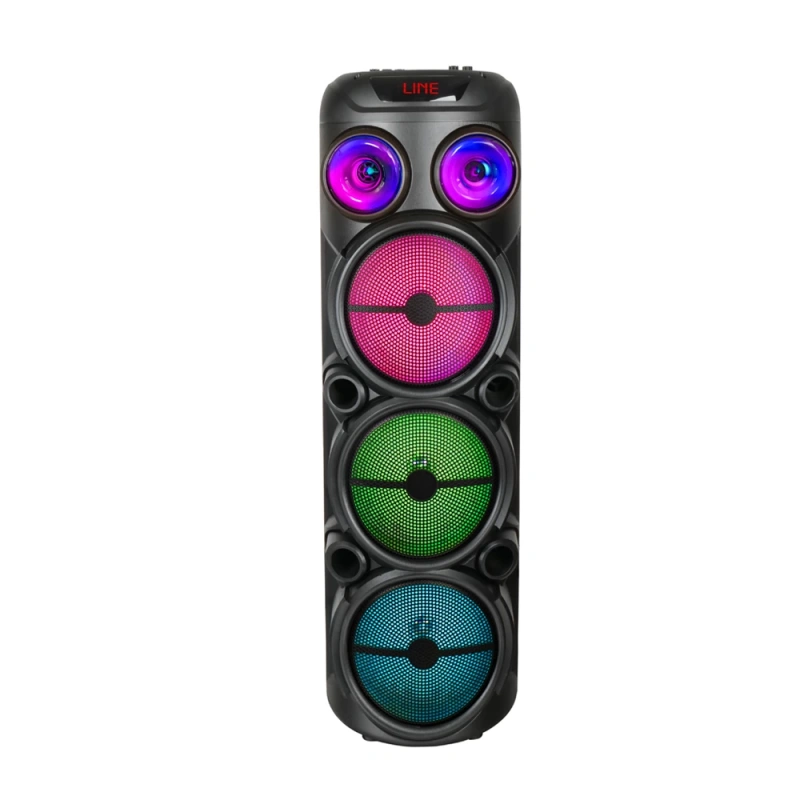 Zore GD-2887 Dijital LED Göstergeli Mikrofonlu RGB TWS 8 inç Stereo Bass Kablosuz Karaoke Hoparlör