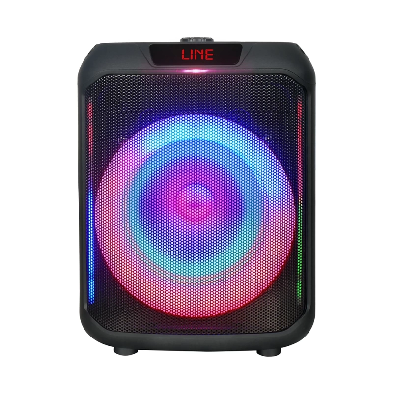 Zore GD-907 Dijital LED Göstergeli FM Radyolu Mikrofonlu RGB TWS 8 inç Stereo Bass Kablosuz Karaoke Hoparlör