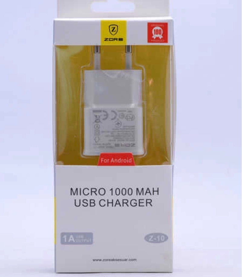 Zore Gold Micro 1000 MAH Usb Şarj Kafa Z-10