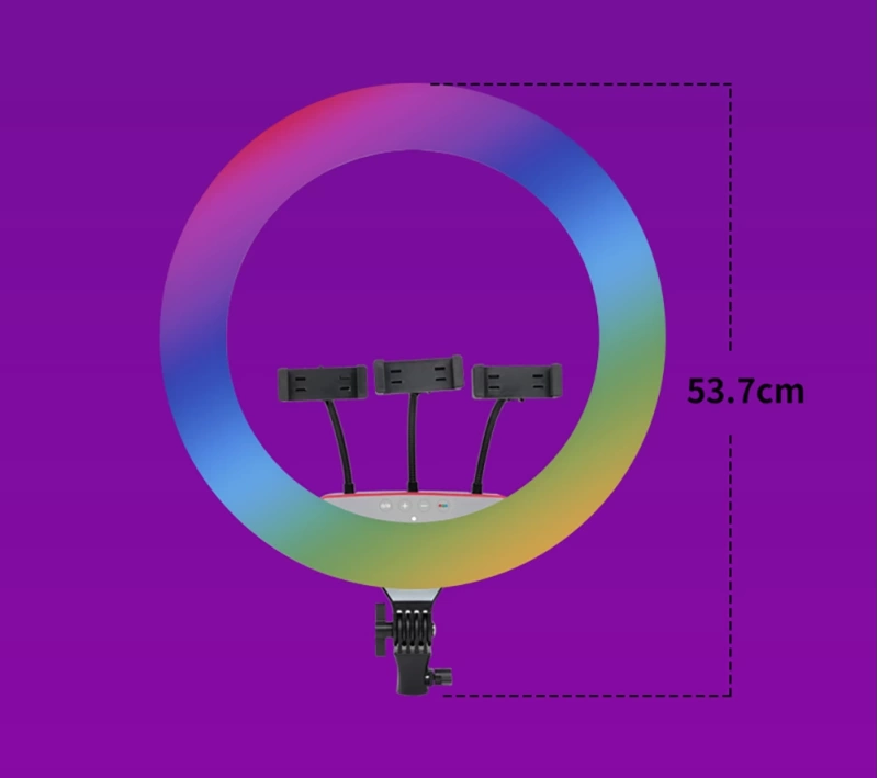 Zore LJJ18 RGB Light 45cm Işıklı Telefon Tutucu Ring Light