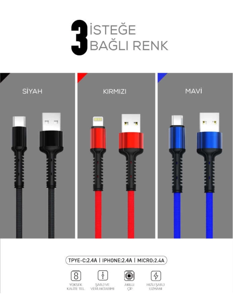 Zore LS63 Lightning Usb Kablo