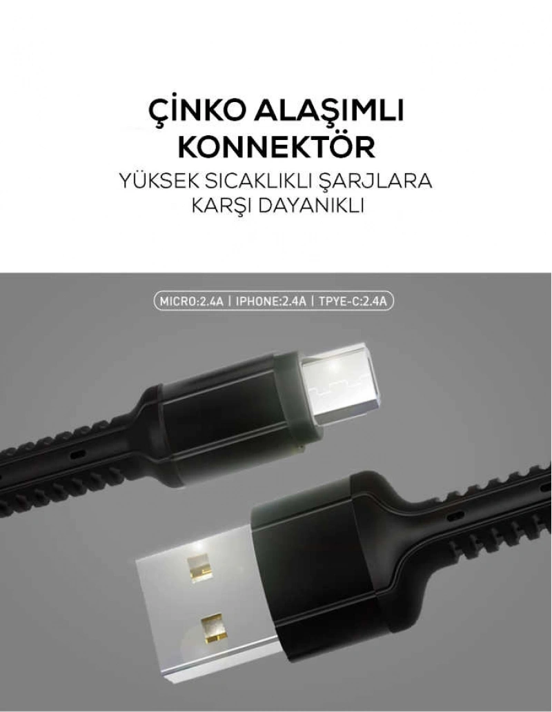 Zore LS63 Micro Usb Kablo