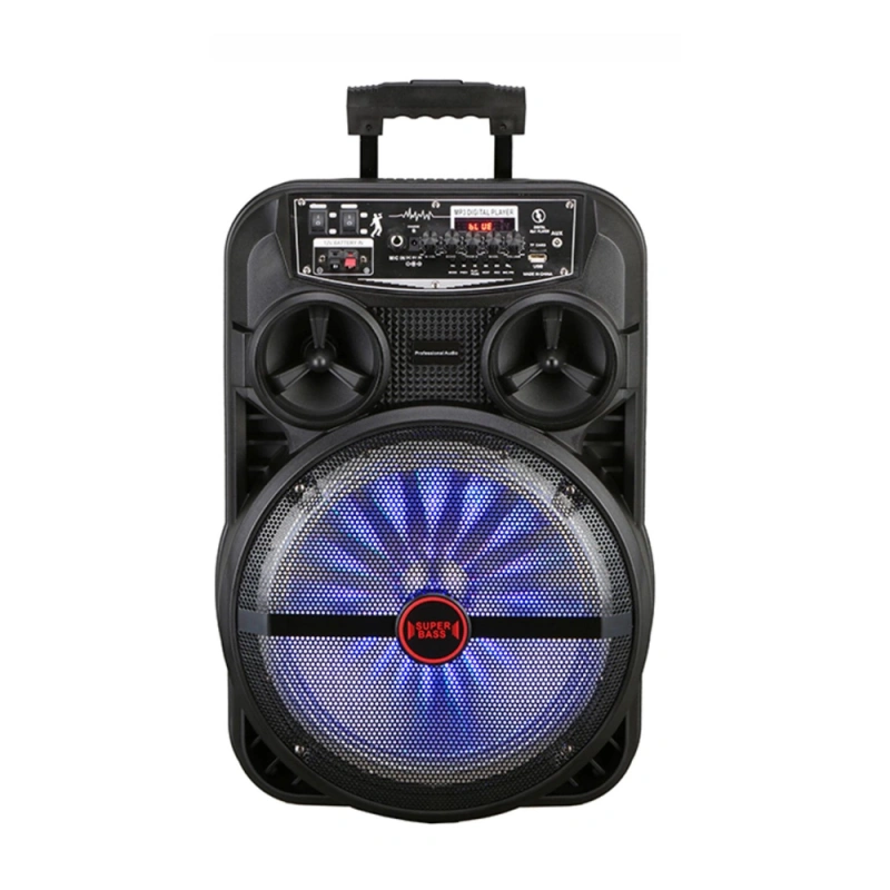 Zore LT-5312BT Mikrofonlu RGB Işıklı 12 inç Stereo Kumandalı Kablosuz Karaoke Hoparlör Speaker v5.0