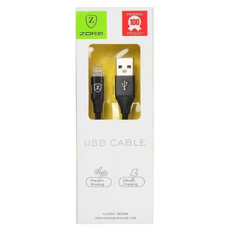 Zore Metal Uçlu Lightning Usb Kablo