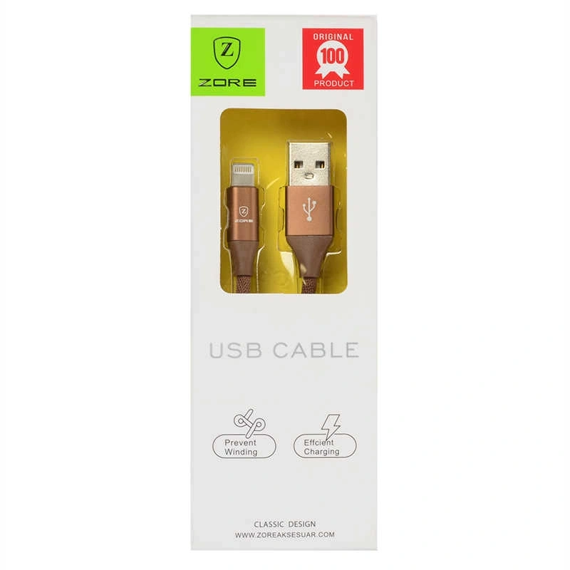 Zore Metal Uçlu Lightning Usb Kablo