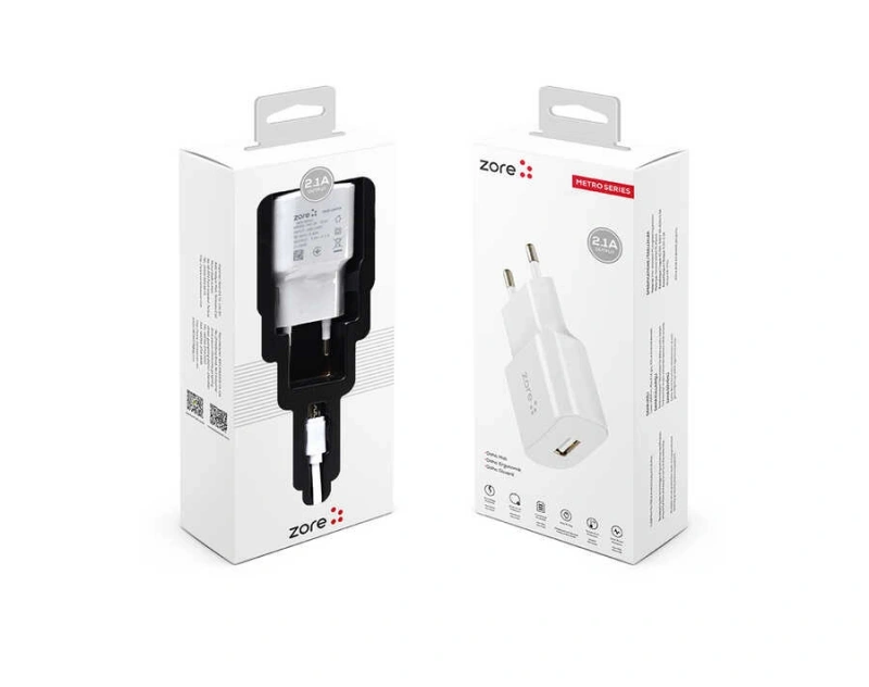 Zore Metro Serisi ZR-TC01 Type-C 2 in 1 Şarj Seti