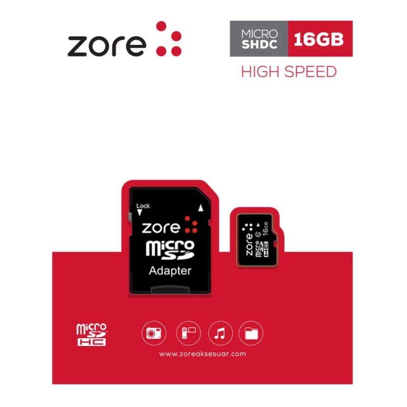 Zore Micro SD Hafıza Kartı 16GB