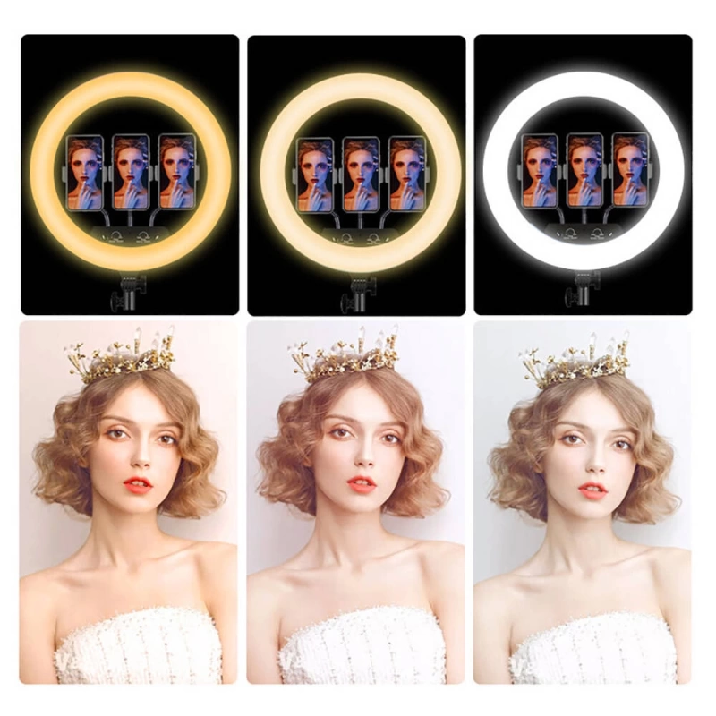 Zore MJ38 RGB 25W Ring Light Canlı Yayın 38cm USBli ve Telefon Stand
