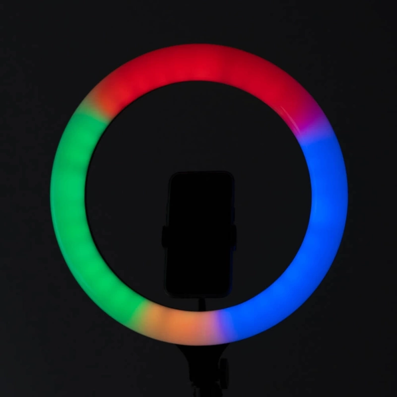 Zore MJ38 RGB 25W Ring Light Canlı Yayın 38cm USB li ve Telefon Stand