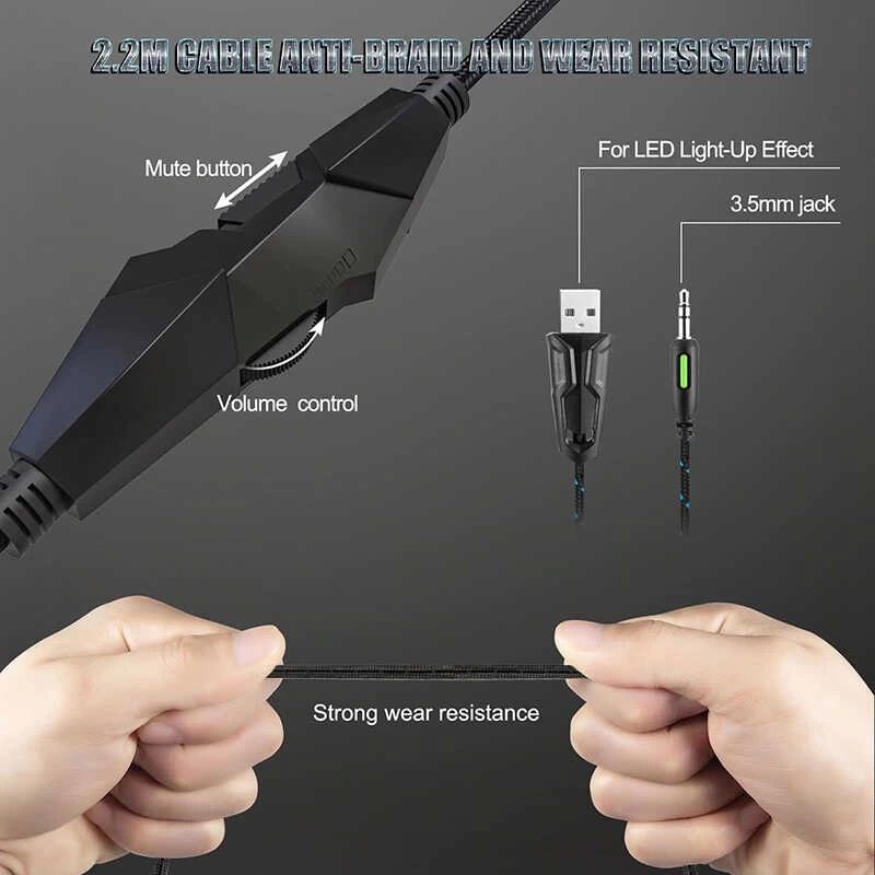 Zore Onikuma K19 RGB Oyuncu Kulaklığı 3.5mm