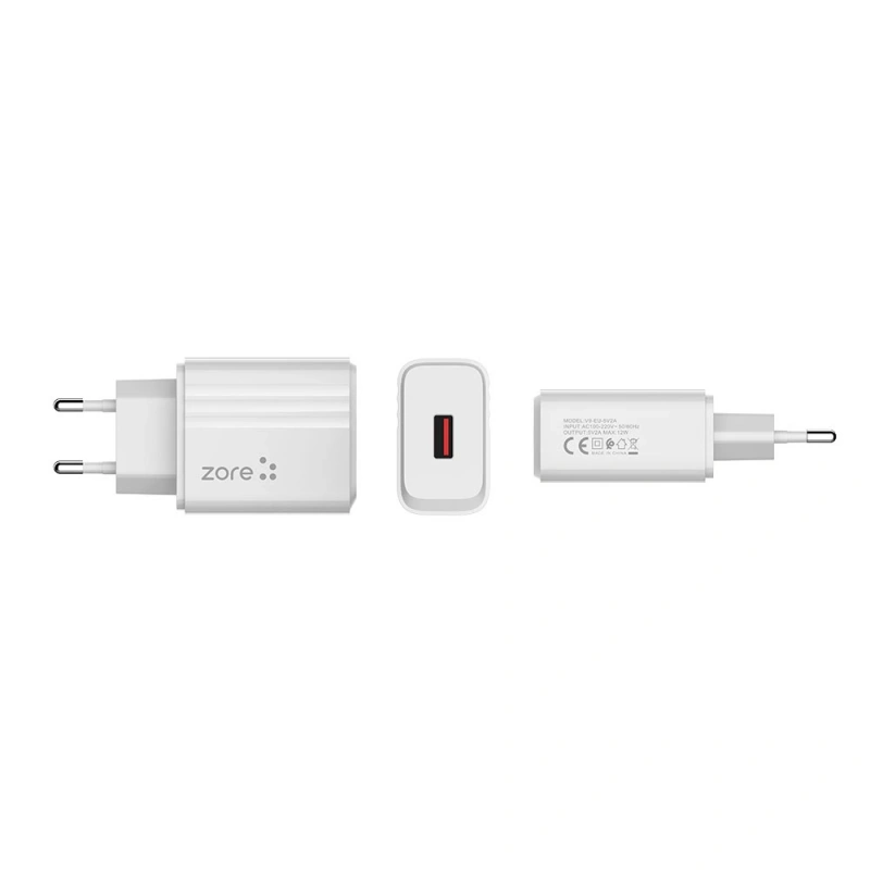 Zore Play Serisi PL1 Type-C 2in1 Seyahat Şarj Aleti 12W