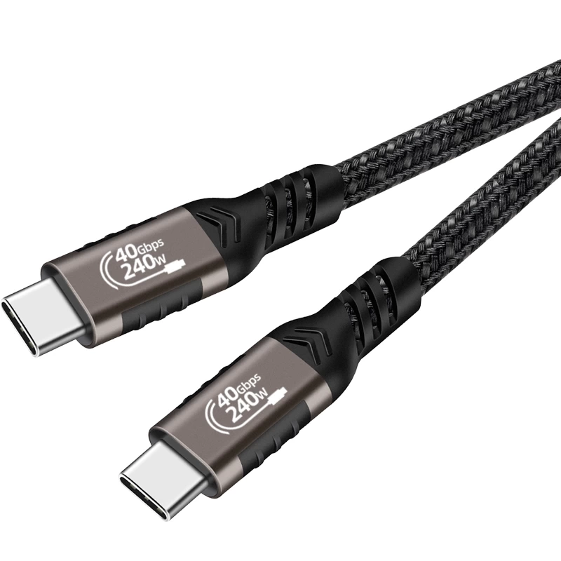 Zore QG01 Type-C to Type-C USB4 PD Data Kablosu 240W 40Gbps 8K@60Hz 0.2 Metre