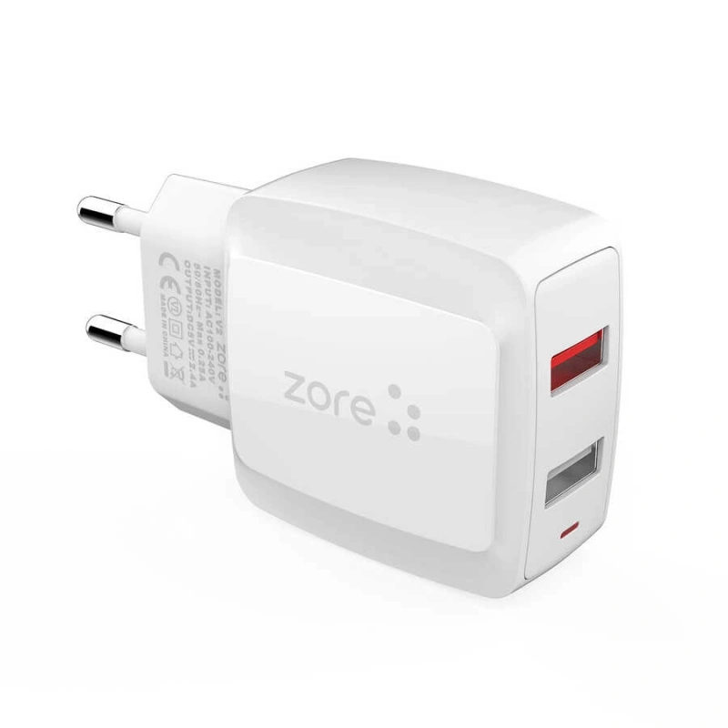 Zore Vest Serisi V2 Type-C 2 in 1 Şarj Seti