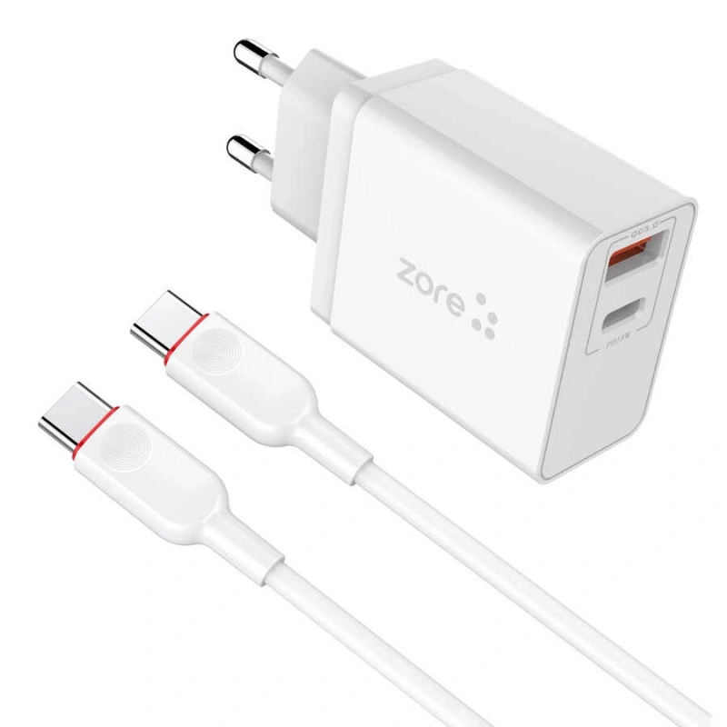 ​Zore XMac Serisi ZR-X2 PD To Type-C 2 in 1 Şarj Seti