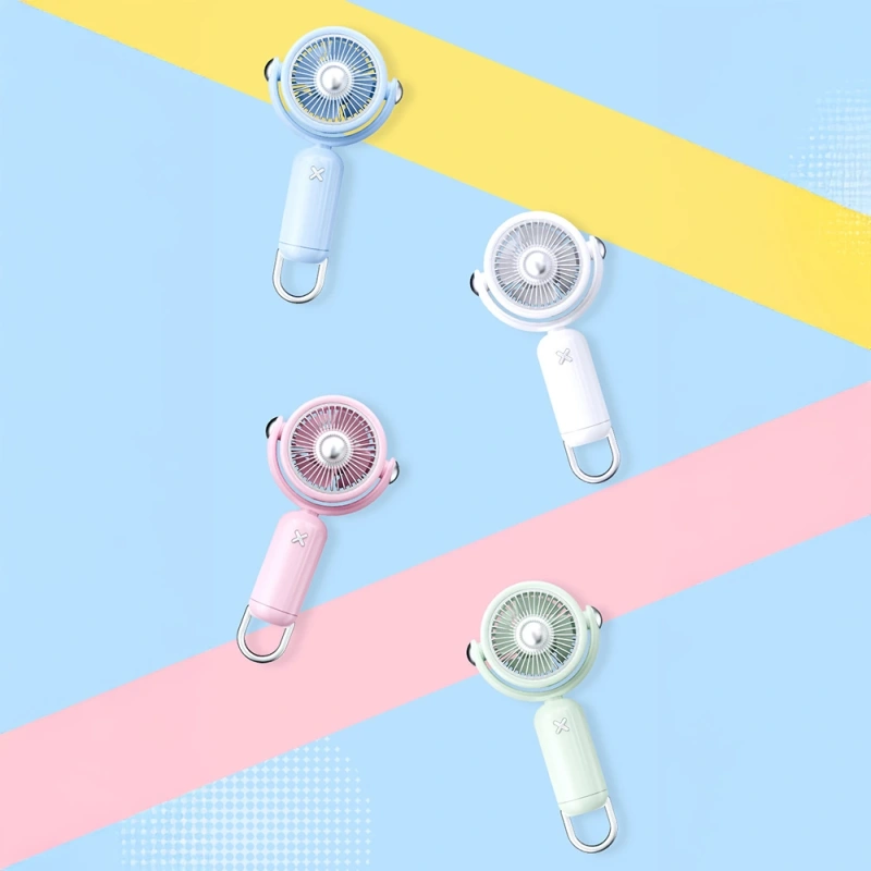 Zore YS-2506 Katlanabilir 360 Derece Dönebilen Başlıklı Portatif Mini Vantilatör Soğutucu El Fanı