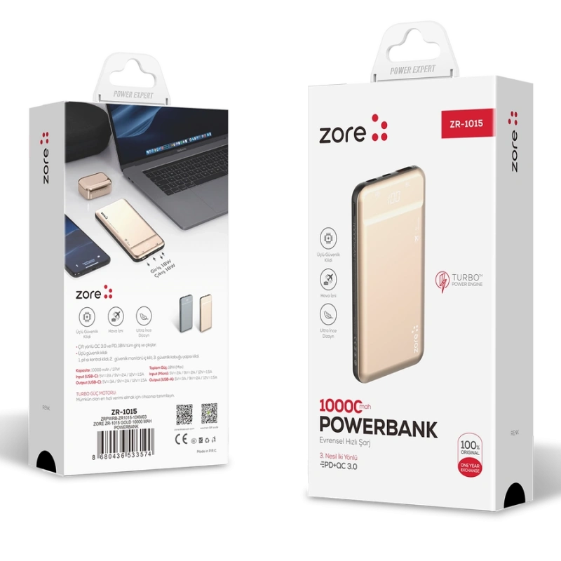 Zore ZR-1015 10000 Mah Powerbank