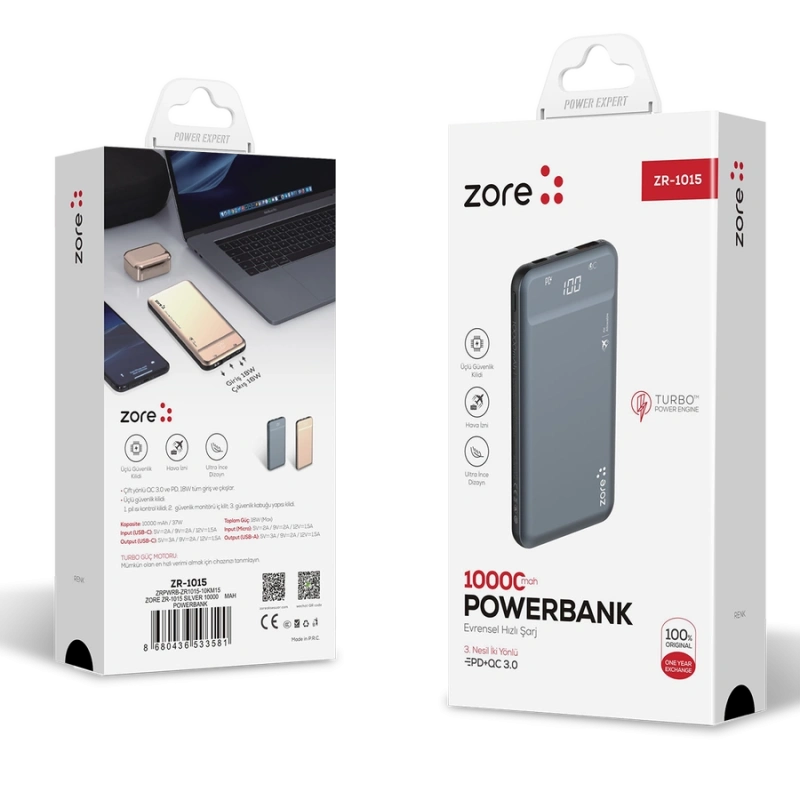 Zore ZR-1015 10000 Mah Powerbank