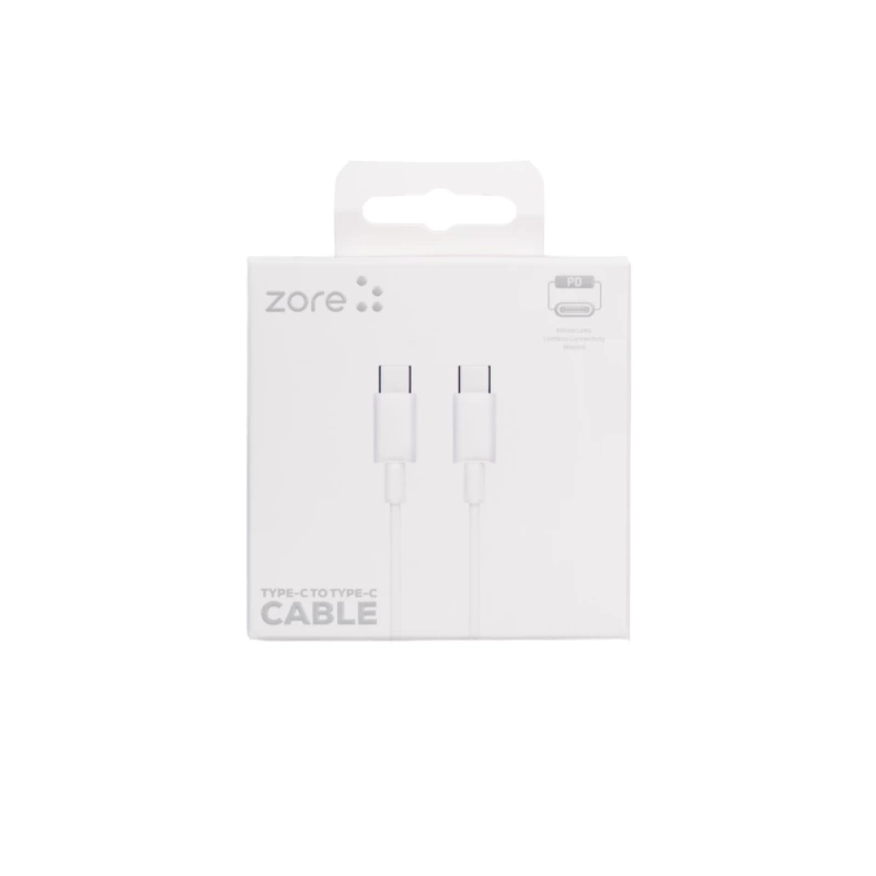 Zore ZR-41 Type-C to Type-C PD Hızlı Şarj Özellikli Data ve Şarj Kablosu 1M