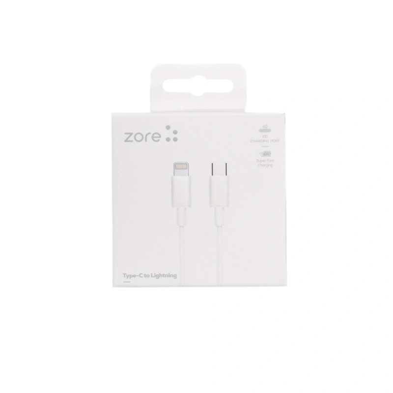 Zore ZR-42 Type-C to Lightning PD Hızlı Şarj Özellikli Data ve Şarj Kablosu 1M