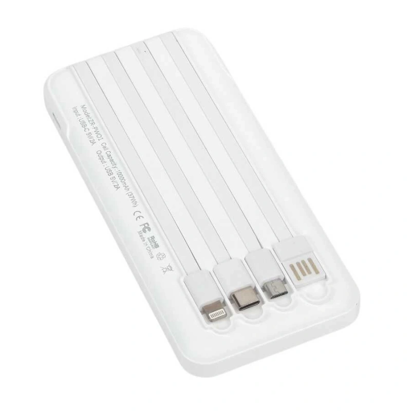 Zore ZR-PW01 Type-C - Micro - Lightning Led Göstergeli Taşınabilir Powerbank 10000 mAh