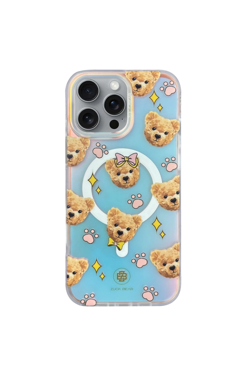 ZuckBear iPhone 16 Pro Darnell Frosted Laser Magsafe Kapak - Şeffaf