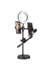 More TR Zore Dual Big Light Işıklı Telefon Tutucu 16 cm Ring Light