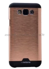 Galaxy E5 Kılıf Zore Metal Motomo Kapak