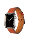 ​​​Apple Watch 7 41mm KRD-76 PU Deri Kordon Strap Kayış