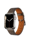 ​​​Apple Watch 7 41mm KRD-76 PU Deri Kordon Strap Kayış