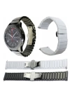 22MM Gear S3 Watch 4 46mm GT46MM Seramik Metal Kordon Kayış Kordon