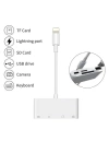 4in1 İPhone,İPad Lightning To Tf,Sd Card Usb Kamera Adaptörü NK108L