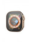 RDBYDN Apple Watch Ultra 49mm Legend Camlı Kasa Ekran Koruyucu (140740) - Siyah-Gold