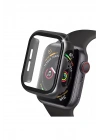 MSA Apple Watch 42mm Camlı Kasa Ekran Koruyucu - Siyah
