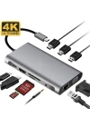 ALLY 10 İN 1 HDMI VGA RJ45 PD USB 3.0 HUB Adaptör Çoklayıcı